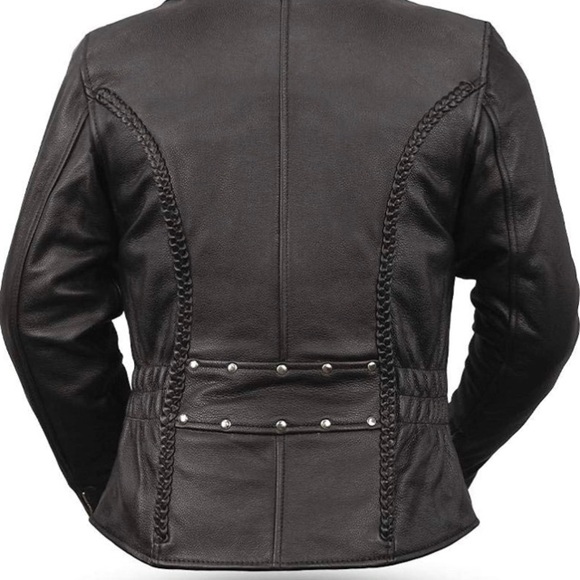 Women’s Motorcycle Leather Jacket XS - Picture 3 of 3